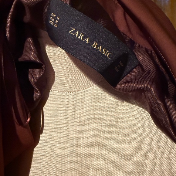 Zara Women's Rust/Brown Blazer Jacket - Picture 4 of 6